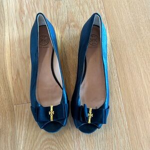 Tory Burch Peep Toe Slide